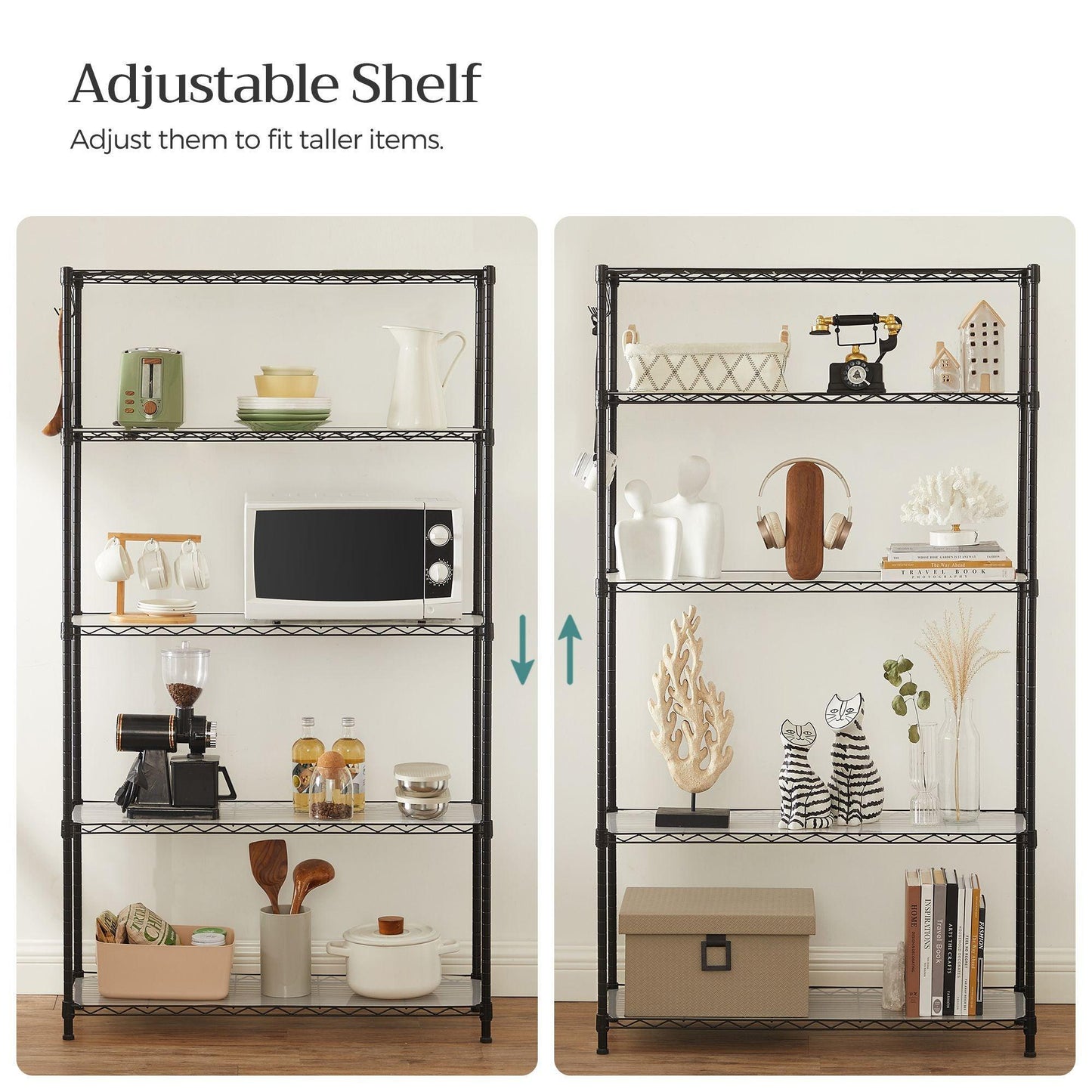 5-Tier Wire Shelving Unit FredCo