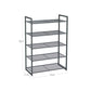 5 Tiers Shoe Rack Smoky Gray FredCo