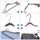 50 Pack Non-Slip Plastic Clothes Hangers FredCo