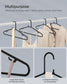 50-Pack Plastic Clothes Hangers Black FredCo
