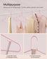 50-Pack Plastic Clothes Hangers Jelly Pink FredCo
