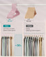50-Pack Plastic Clothes Hangers Jelly Pink FredCo