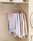 50-Pack Plastic Clothes Hangers Jelly Pink FredCo