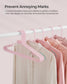 50-Pack Plastic Clothes Hangers Jelly Pink FredCo