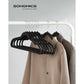 50-Pack Velvet Hangers Black FredCo