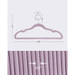 50-Pack Velvet Hangers Light Purple FredCo