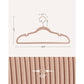 50-Pack Velvet Hangers Pink FredCo