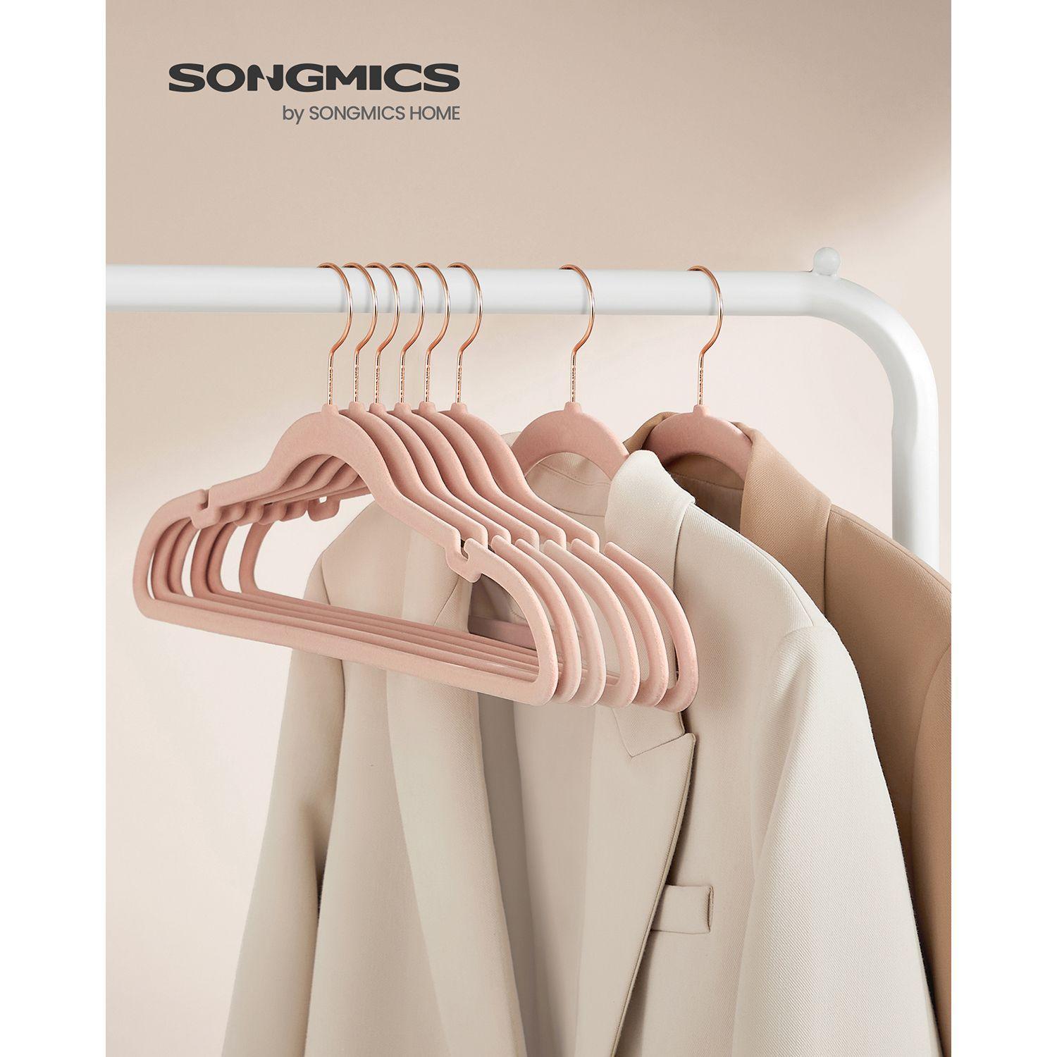 50-Pack Velvet Hangers Pink FredCo