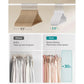50-Pack Velvet Hangers White FredCo