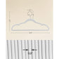 50-Pack Velvet Hangers White FredCo