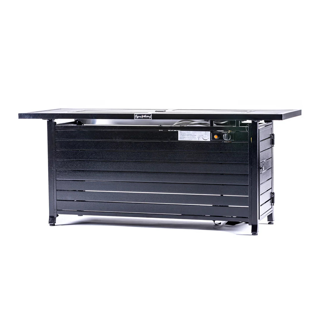 50000BTU Propane Fire Pit Table, 57in x 56.7in Rectangular FredCo