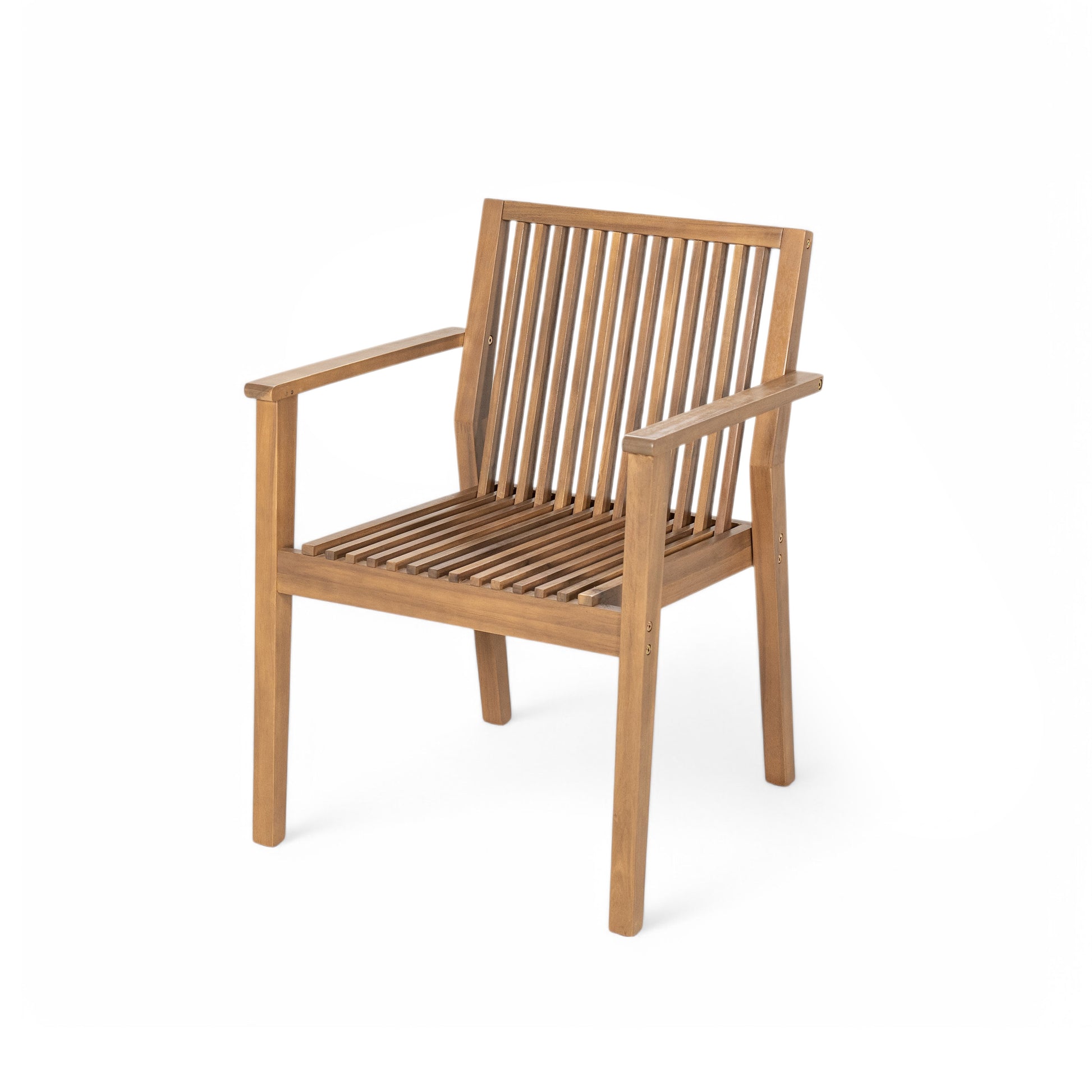 7-Piece Acacia Wood Outdoor Dining Set - 70.75' Table & 6 Chairs with Removable Cushions for Patio Garden FredCo