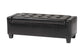 Baxton Studio Manchester Black Ottoman