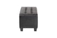 Baxton Studio Manchester Black Ottoman