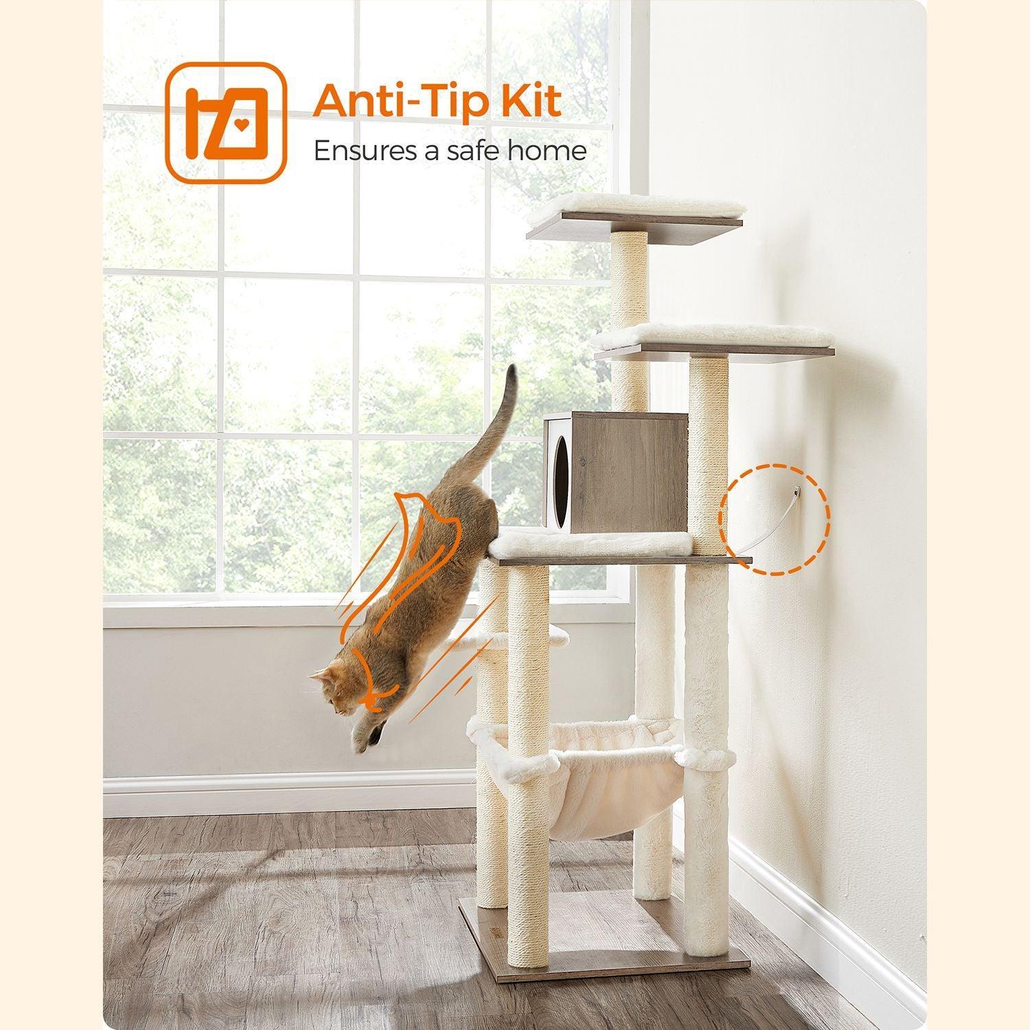 54.3-Inch Multi-Level Cat Tree FredCo