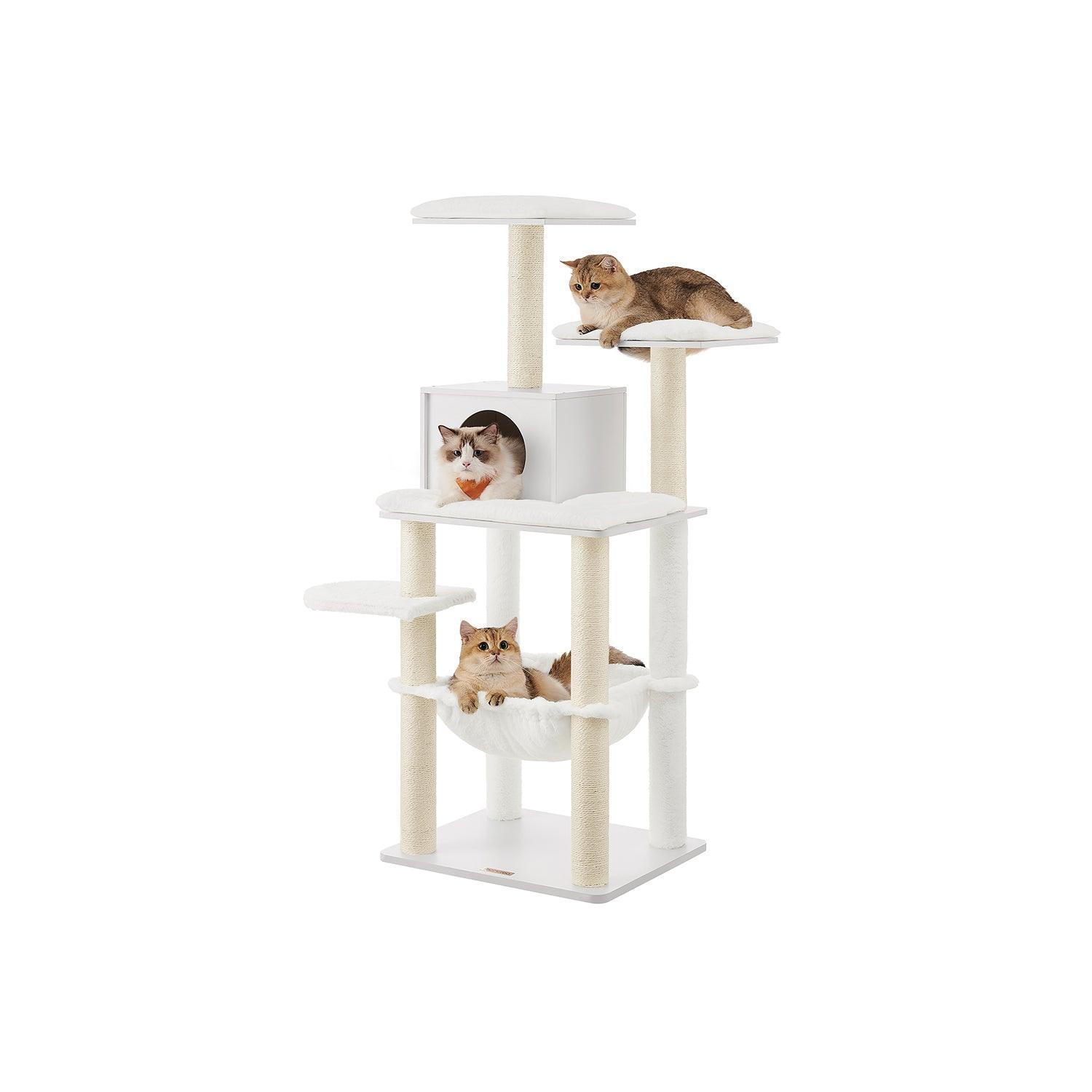 54.3" Tall Multi-Level Cat Tree with Scratching Posts FredCo