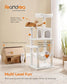56.3-Inch Cat Tree Cream White FredCo