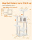 56.3-Inch Cat Tree Cream White FredCo
