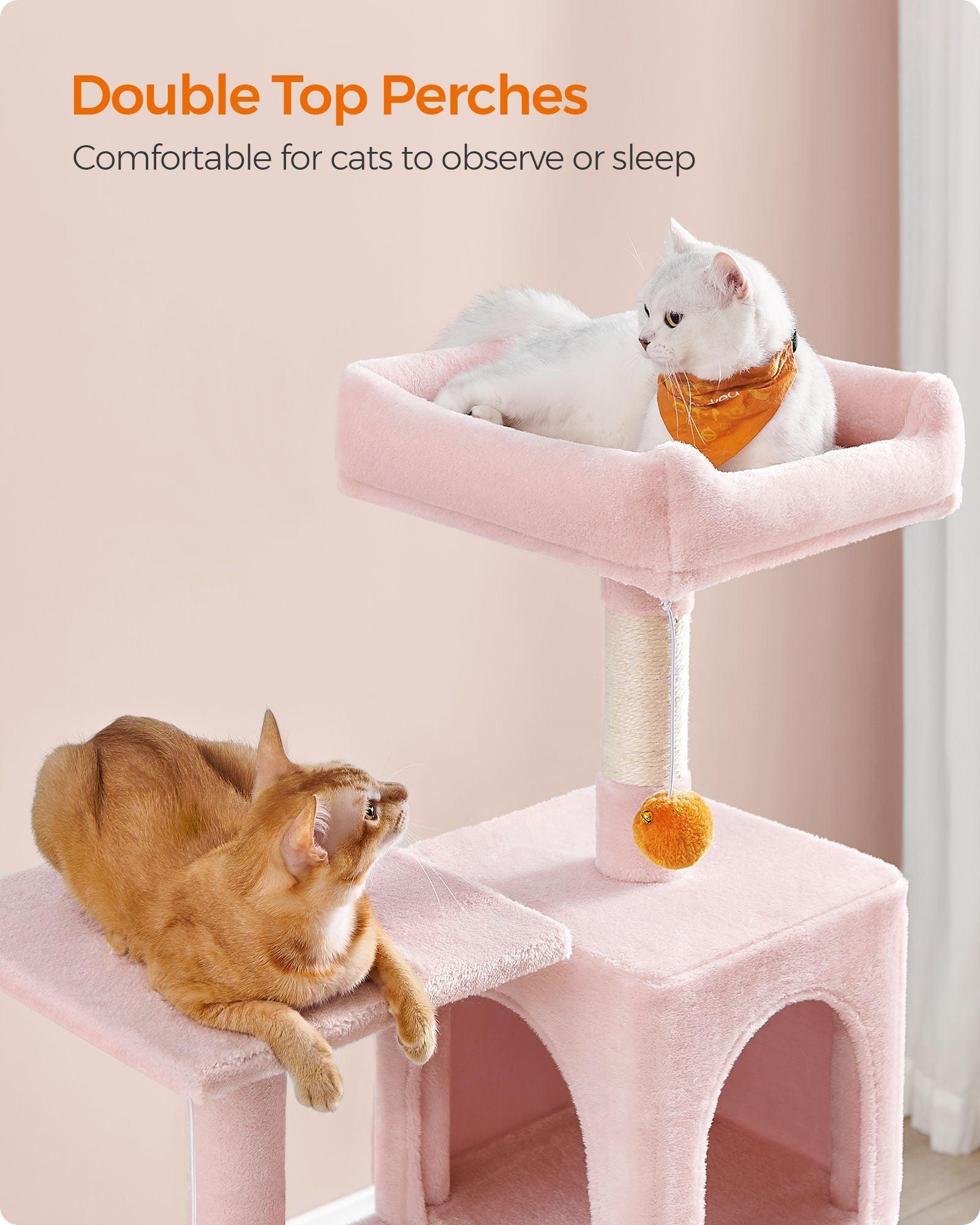 56.3-Inch Cat Tree Jelly Pink FredCo