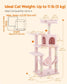 56.3-Inch Cat Tree Jelly Pink FredCo