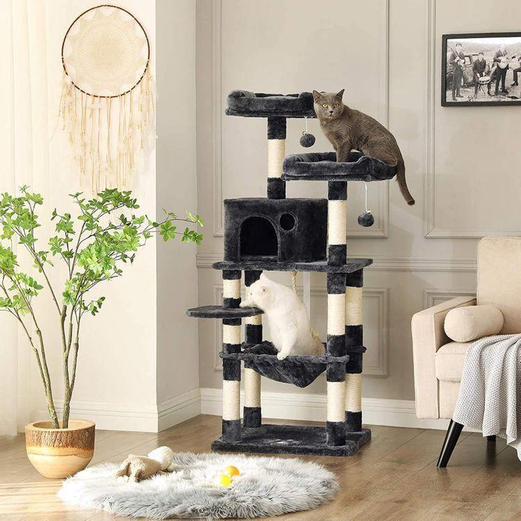 56.3 inches Cat Tree Gray FredCo