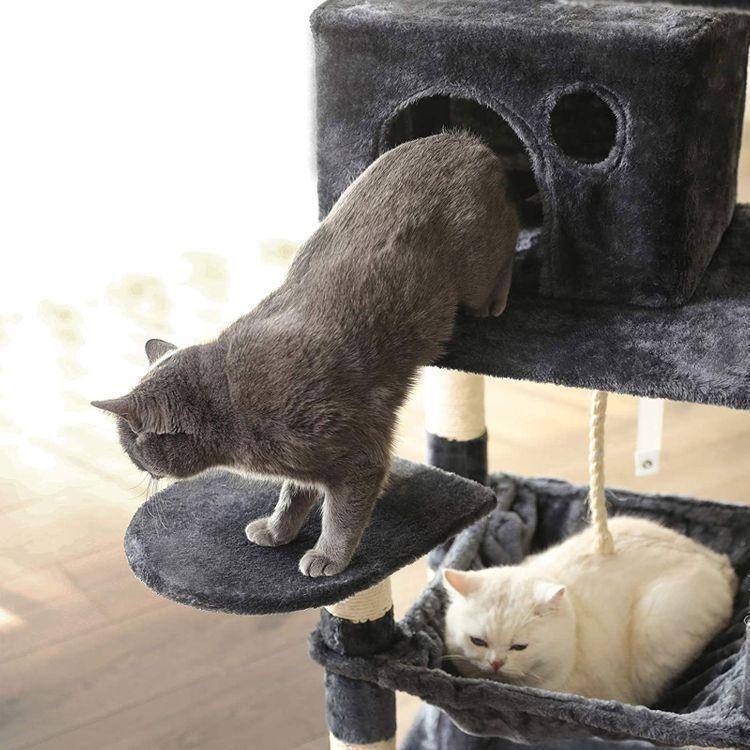 56.3 inches Cat Tree Gray FredCo