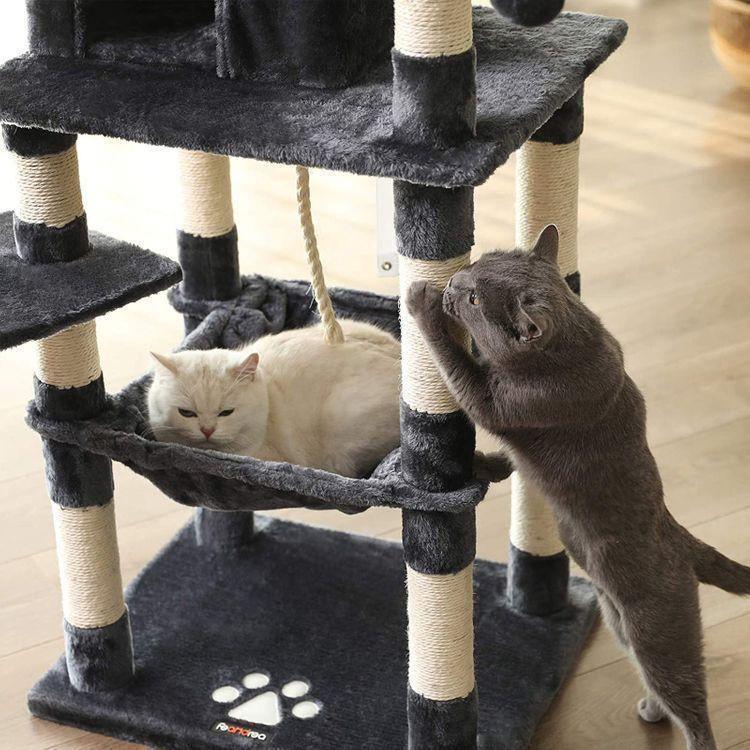 56.3 inches Cat Tree Gray FredCo