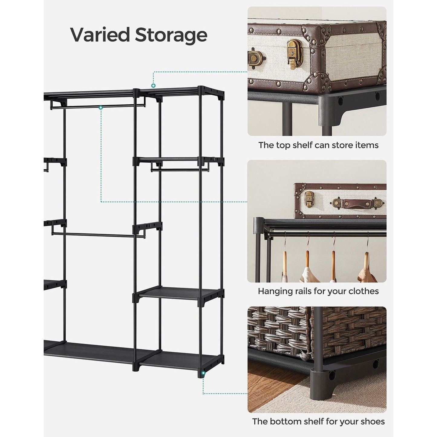 59.5-Inch Clothes Rack FredCo