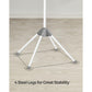 59-Inch Clothes Drying Rack Gray and White FredCo