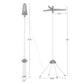 59-Inch Clothes Drying Rack Gray and White FredCo