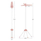 59-Inch Clothes Drying Rack Pink and White FredCo