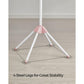 59-Inch Clothes Drying Rack Pink and White FredCo