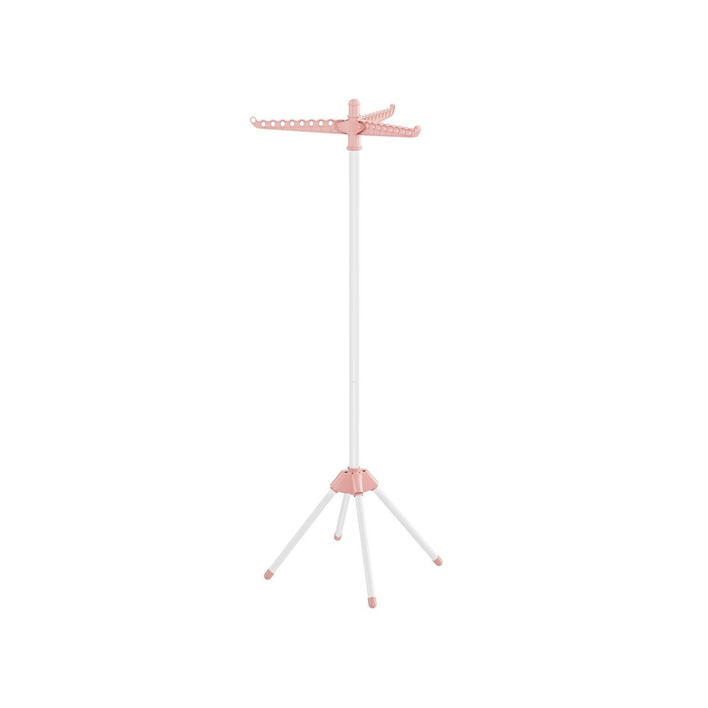 59-Inch Clothes Drying Rack Pink and White FredCo