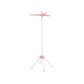 59-Inch Clothes Drying Rack Pink and White FredCo