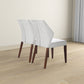 Luca Light Grey Fabric Dining Chair Set Of 2 - Comfortable Seating with Solid Wood Frame FredCo