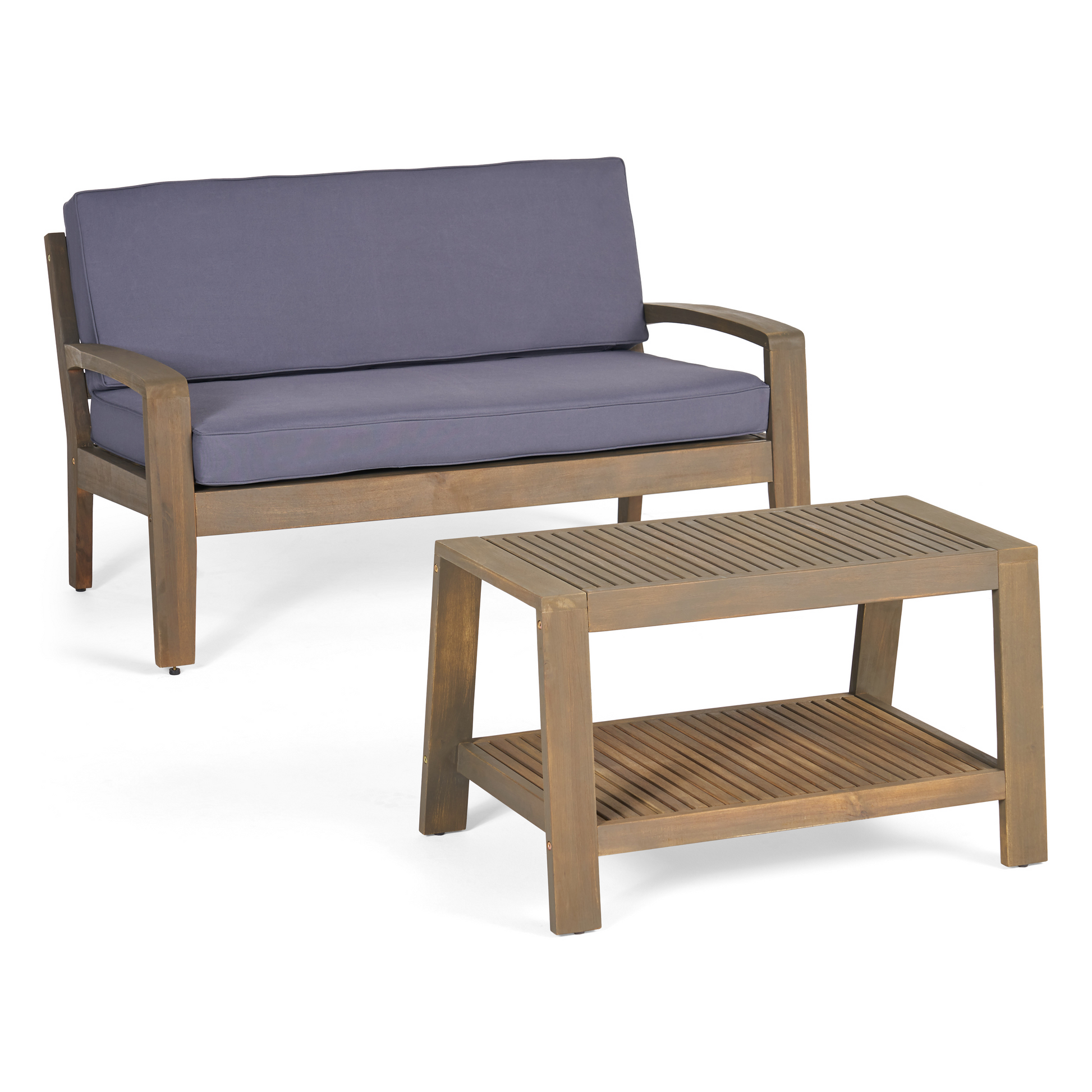 outdoor loveseat and coffee table set FredCo