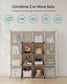 6 Cube DIY Storage Organizer with Feet Camel Brown FredCo