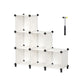 6 Cube DIY Storage Organizer with Feet Cream White FredCo