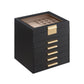 6-Layer Jewelry Box with Lid Graphite Black and Gold Color FredCo