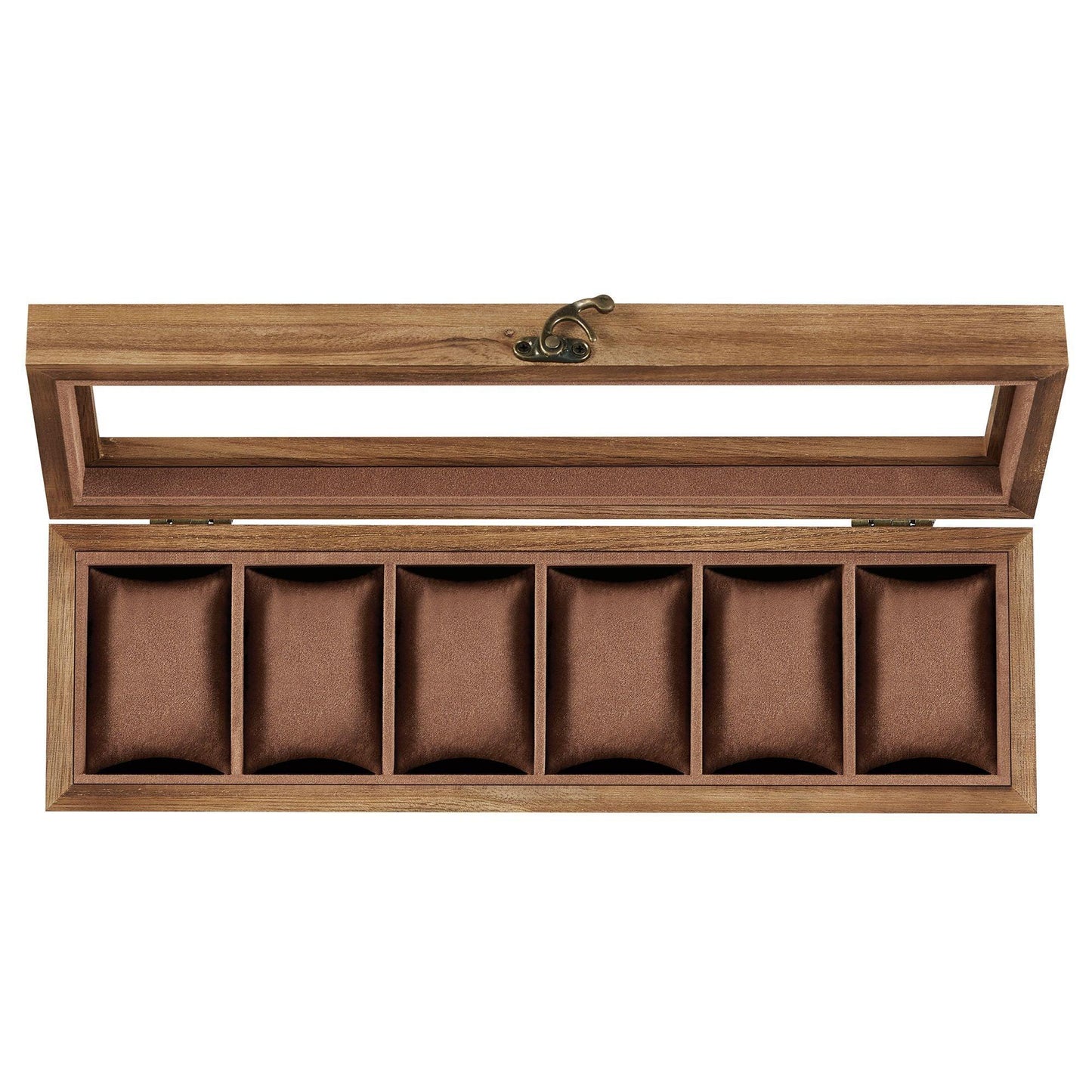 6-Slot Watch Case with Glass Lid FredCo