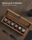 6-Slot Watch Case with Glass Lid FredCo
