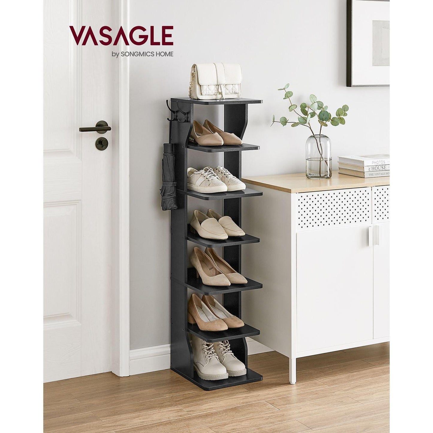6-Tier Corner Shoe Rack FredCo