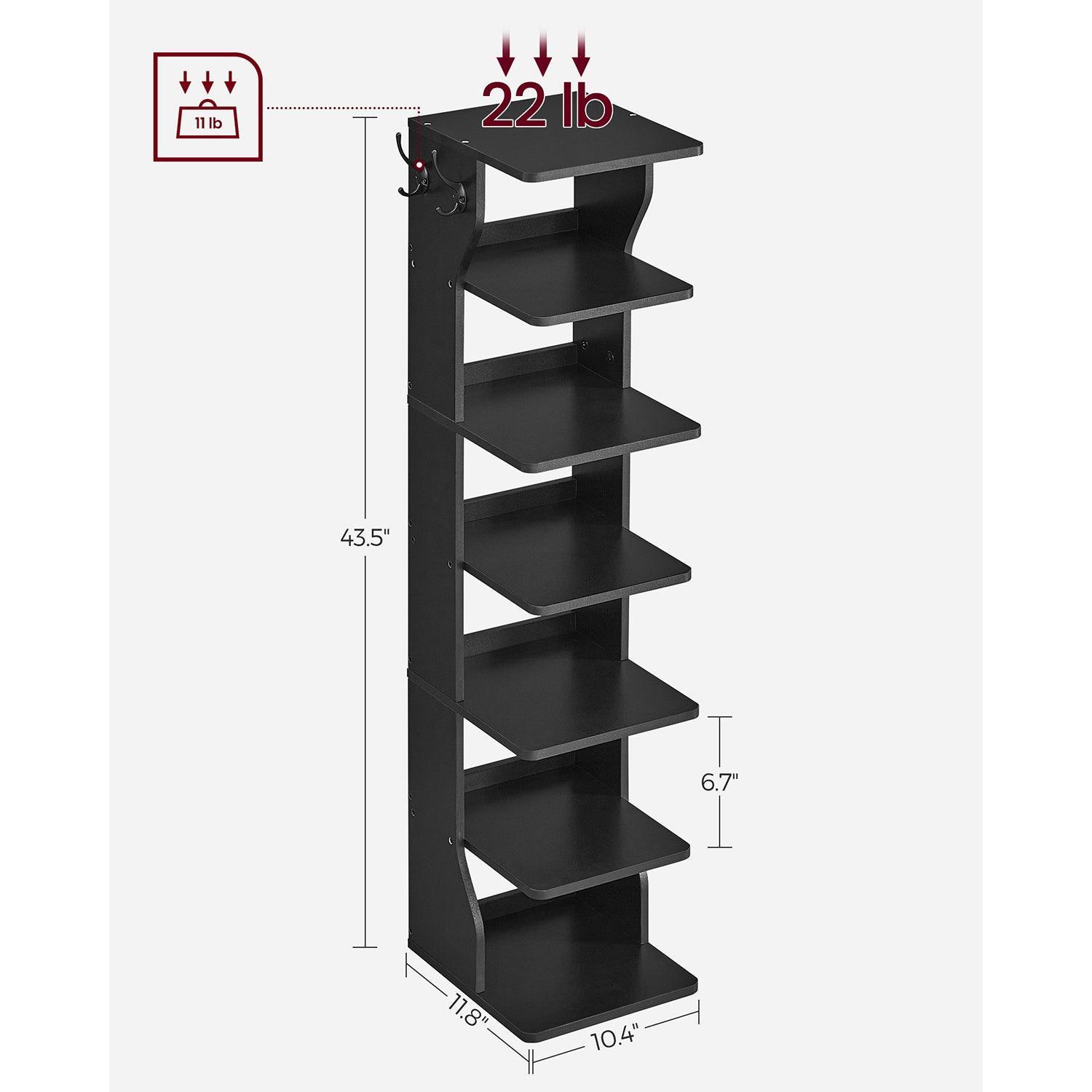 6-Tier Corner Shoe Rack FredCo