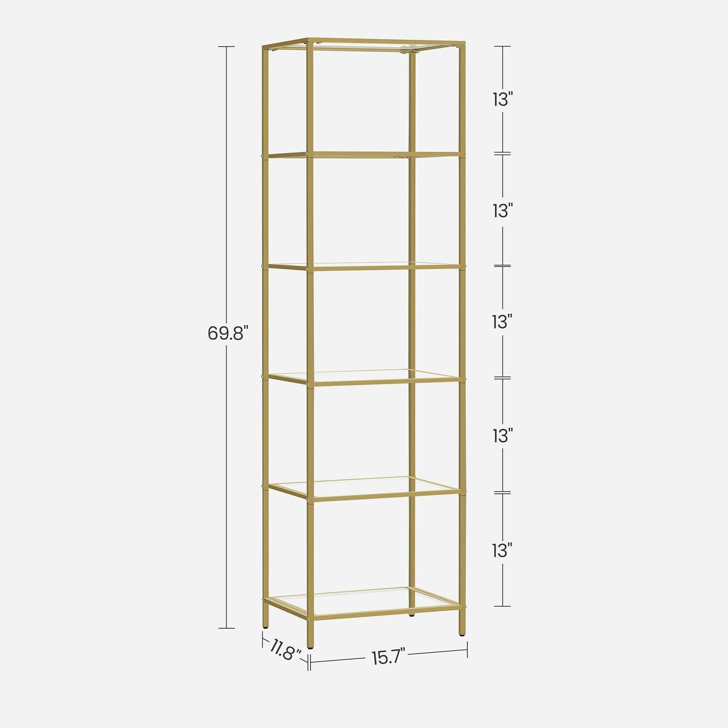 6-Tier Glass Shelf FredCo