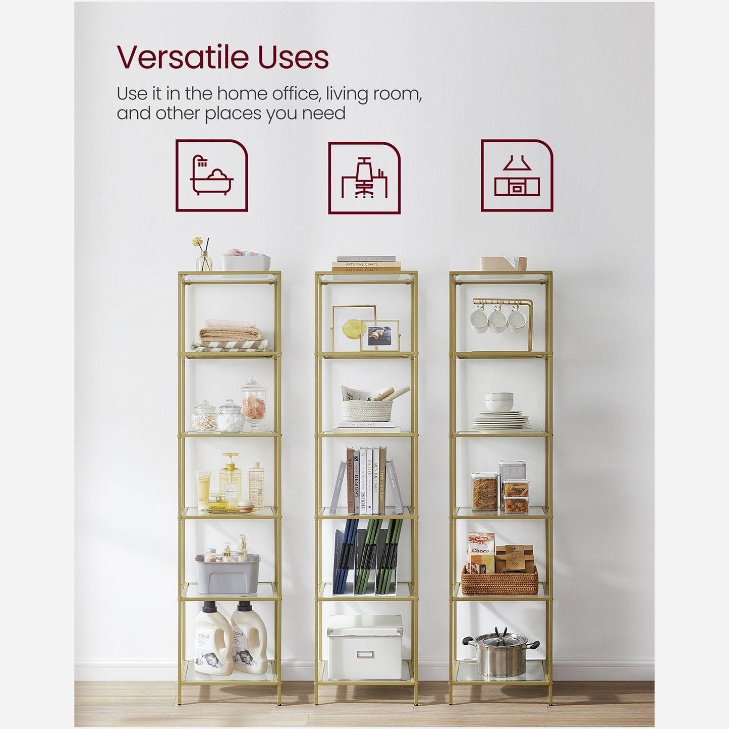 6-Tier Glass Shelf FredCo