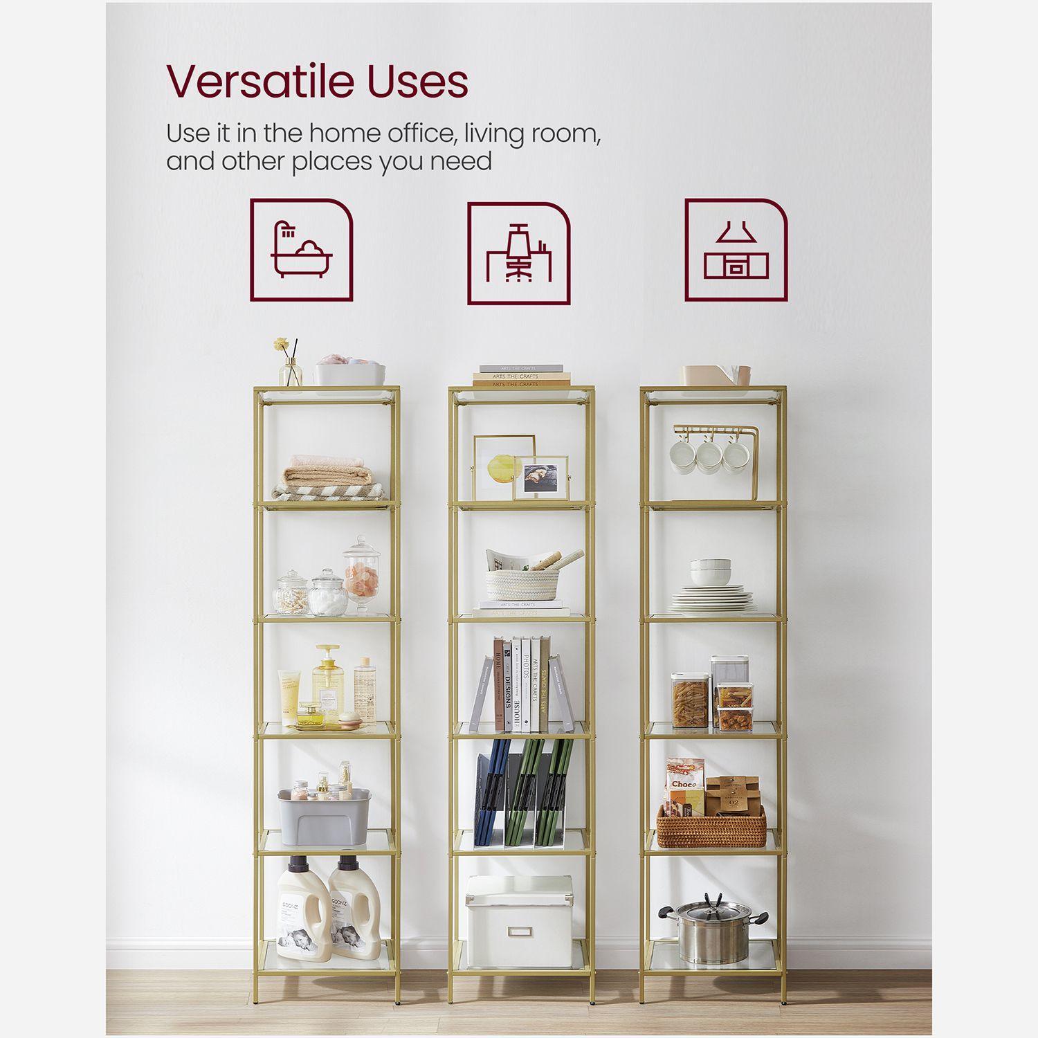 6-Tier Glass Shelf FredCo