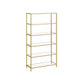 6-Tier Shelving Metallic Gold FredCo