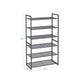 6 Tier Shoe Rack Gray 28 Inch FredCo