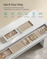 6-Tier Stackable Jewelry Trays Cloud White FredCo