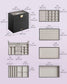 6-Tier Stackable Jewelry Trays Ink Black FredCo